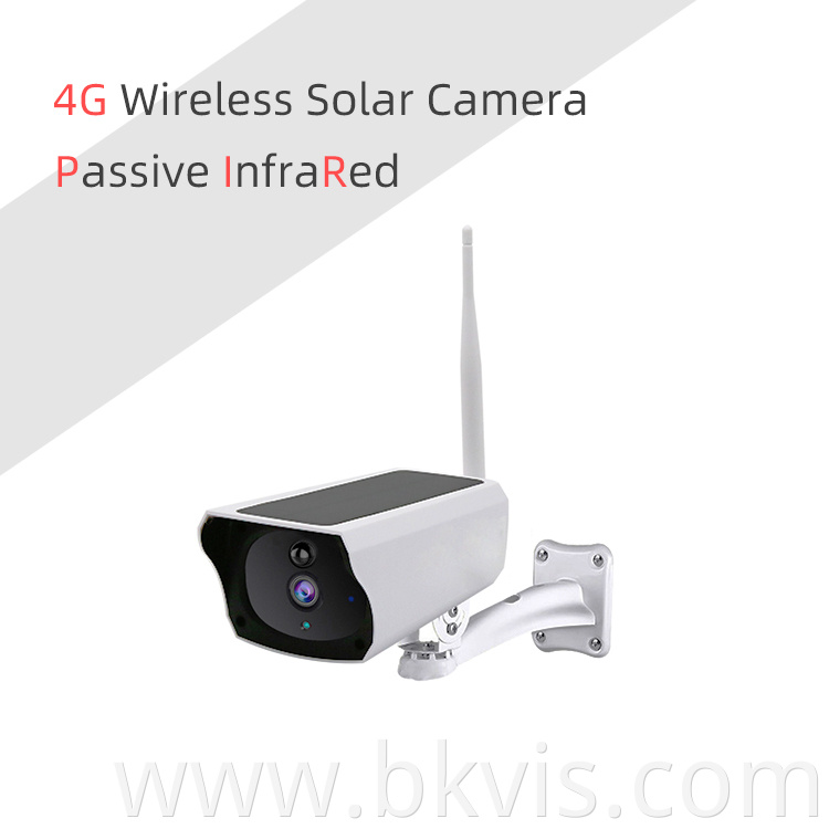Night Vision Home Security IP Camera Wireless Surveillance Outdoor Solar Power Panel CCTV Camera With 4G SIM Card